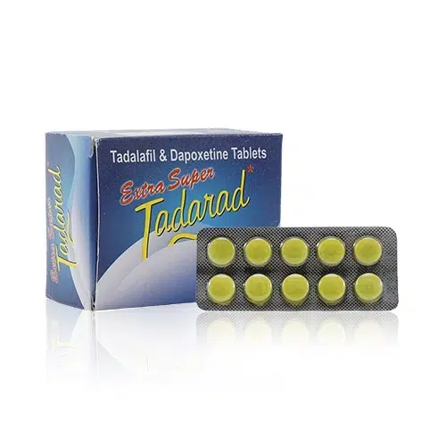 超級必利勁 Extra Super Tadarad 120mg 盒裝與藥錠實拍圖